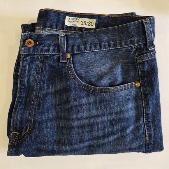 Daniel Cremieux Premium Blue Relaxed Jeans with Vintage Wash, 38x30 - Picture 7 of 7